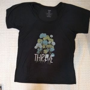 Sevenly Black T-shirt Tree "Thrive" Medium/Large